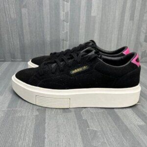 Adidas  Sleek Platform Sneakers Black Womens Size 7
